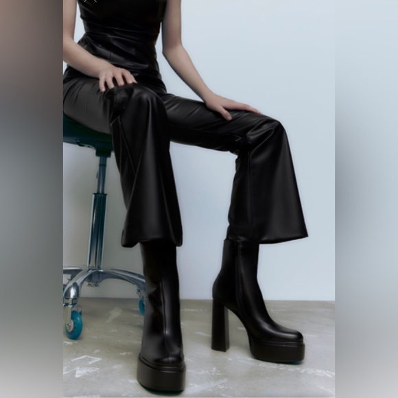ZARA Platform Ankle Boots - Picture 2 of 15